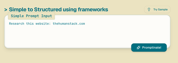 an image of the promptinator with a simple prompt input
